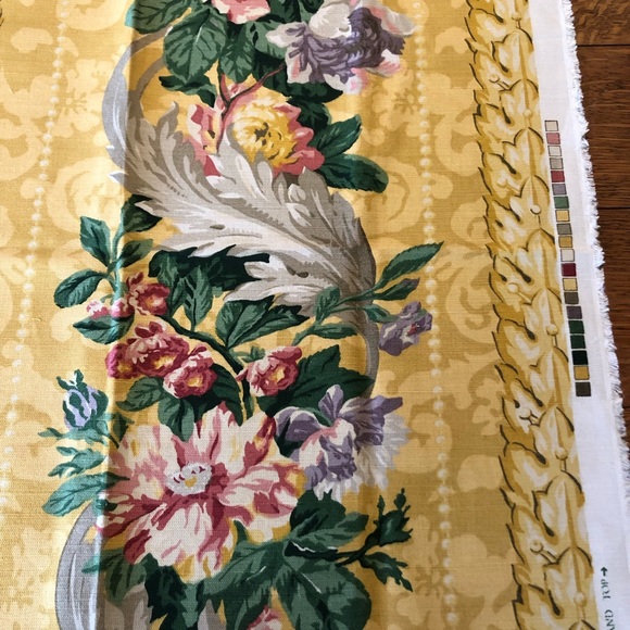 Designer Fabric Sample/Nina Campbell for Osborne & Little/Linen & Cotton/26”x26” - Picture 8 of 9
